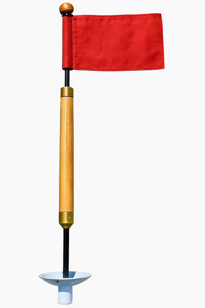 Mini Smoked Hickory Timber Green Flagsticks