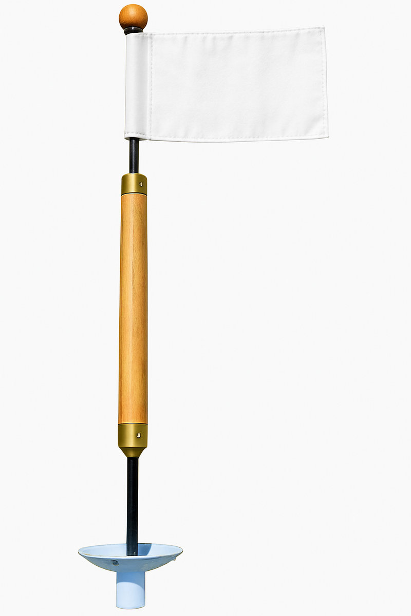 Mini Smoked Hickory Timber Green Flagsticks