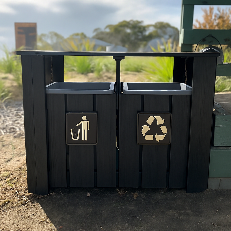 Dual Trash/Recycle Unit
