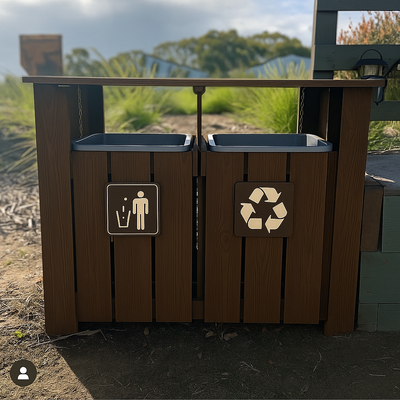 Dual Trash/Recycle Unit