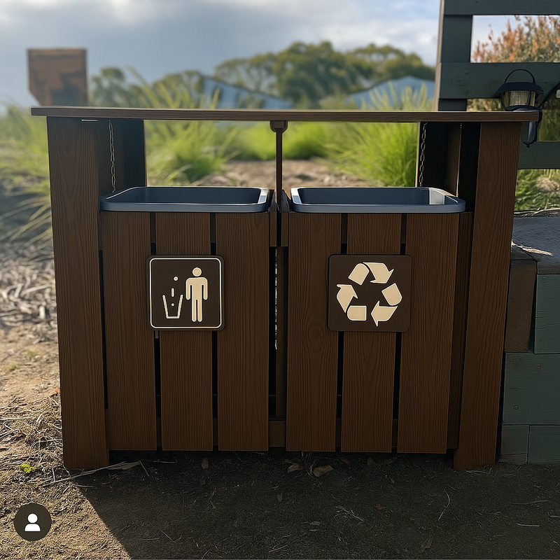 Dual Trash/Recycle Unit