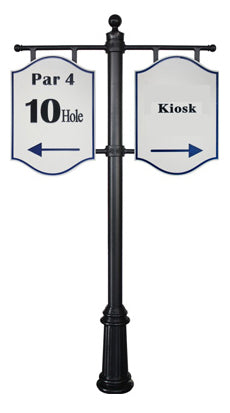 ALUMINIUM DECORATIVE POST SIGNS - Dint Golf Solutions