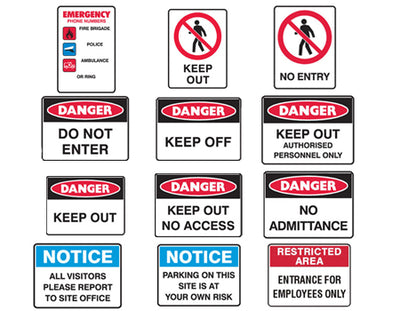 SHED SECURITY SIGNS - Dint Golf Solutions
